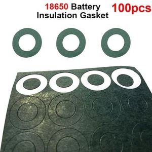 100pcs Battery Gasket Insulation Paper Solid Supplies Tools Parts 1 Section - Picture 1 of 43