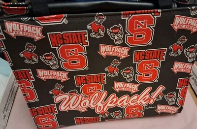 NC State Wolfpack Purse 10 1/2 Inches Long, Black, Red And White - Image 1 of 4