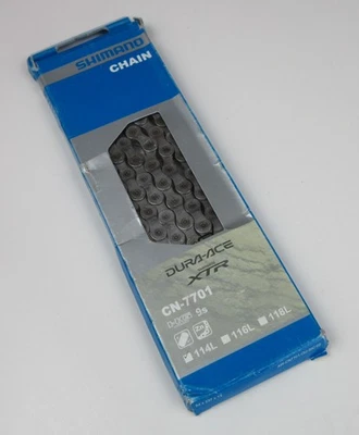 Shimano Dura-Ace XTR CN-7701 9-Speed Chain 114 Links Made in Japan NOS! - Image 1 of 3