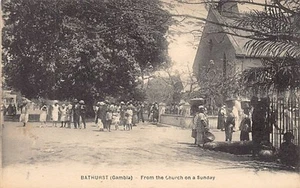 Gambia - BATHURST - Fron the church on Sunday - Picture 1 of 2