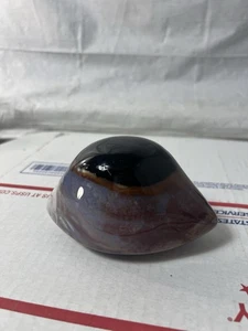 "Ojo de Shiva de ágata de 5"" de la India - Piedra de palma curativa de cristal pulido de 754 gramos" - Imagen 1 de 10