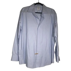 Brooks Brothers Regent Blue Pattern Long Sleeve Button Down Dress Shirt 17–34 - Picture 1 of 3