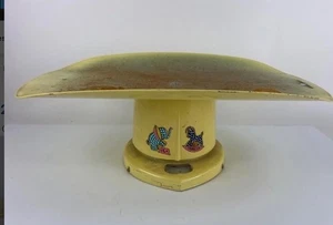 Vintage Rexall 1950s Metal Baby Scale Yellow 24 Lb Original Box Baby Room Decor - Picture 1 of 5
