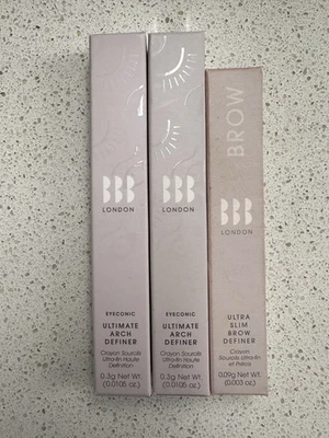 Lápices de cejas BBB London ultra delgados en cardamomo - 3 lápices Foto 1 de 2