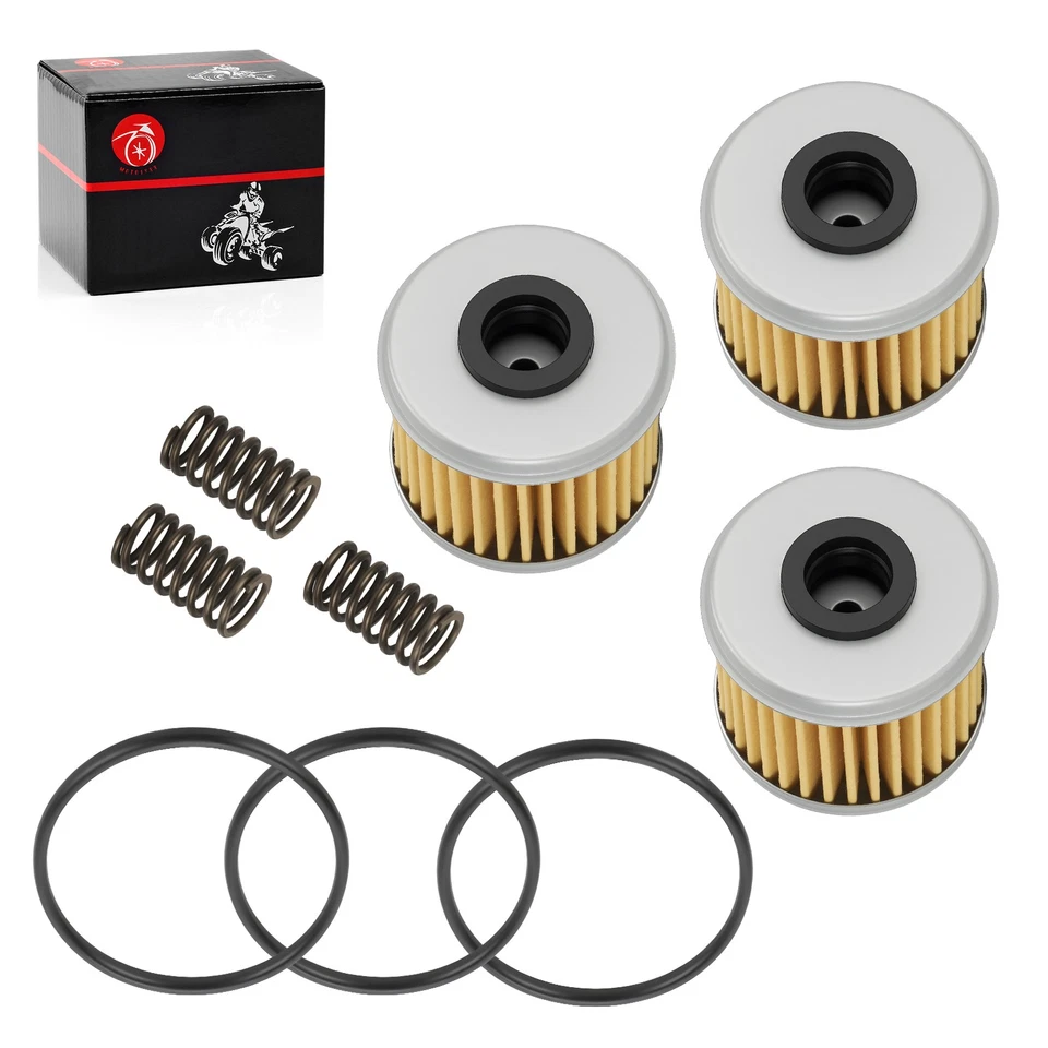 Filtro de aceite 3 piezas con resorte de junta tórica para Honda CRF450L CRF450R-S CRF450RL 2002-2024 Foto 1 de 4