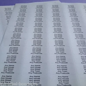 260 MINI ETIQUETAS DE DIRECCIÓN DE DEVOLUCIÓN AUTOADHESIVAS PERSONALIZADAS EXTRAÍBLES PREIMPRESAS - Imagen 1 de 4