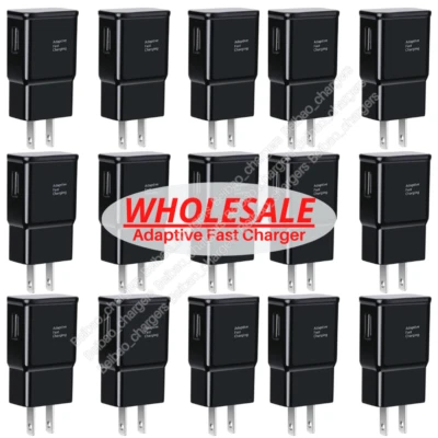 Wholesale Lot Adaptive Fast Wall Charger USB Power Adapter For Samsung Android - Image 1 of 4
