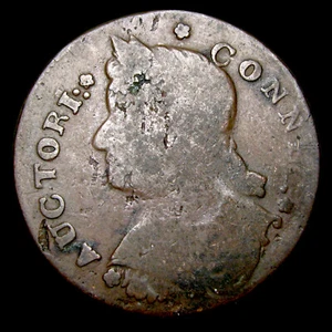 1787 Connecticut Copper Colonial Large Cent Penny Coin ---- #904K - Picture 1 of 3