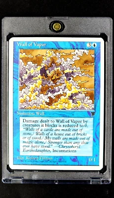 1995 MtG Magic The Gathering Chronicles Wall of Vapor Blue WOTC Vintage Card - Image 1 of 4