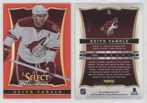 2013-14 Panini Select Black Friday Red Prizm /35 Keith Yandle #93