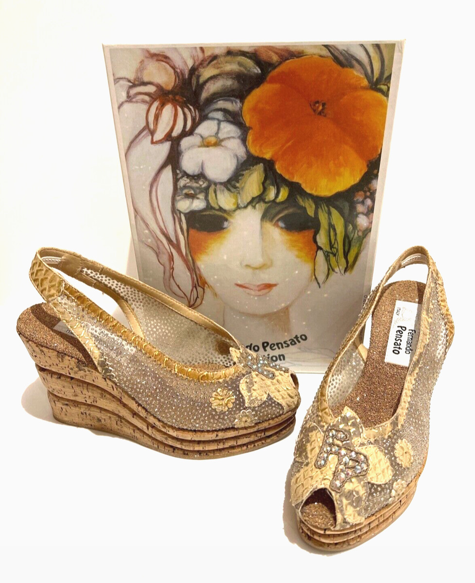 Wide Shoes Bohemian Floral Print Women'* Sandals Vintage Style