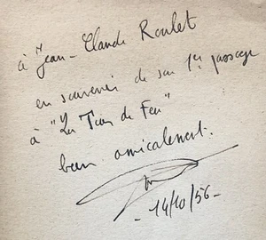 EO ENVOI 1956 Pierre Boujut : De Jarnac à Kapfenberg (La Tour de Feu) - Picture 1 of 4