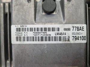 CHRYSLER 300C ECU ENGINE ECU, 3.0, DIESEL, TURBO, ECU ONLY, LX, 07/12-12/14 - Picture 1 of 5