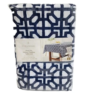New Mosaic Print Indoor / Outdoor Fabric Tablecloth 60" x 84" Water Repellent - Picture 1 of 7