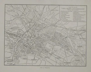 Original 1903 Map DRESDEN Saxony Germany Railways Race Course Parks Streets Elbe - Picture 1 of 10