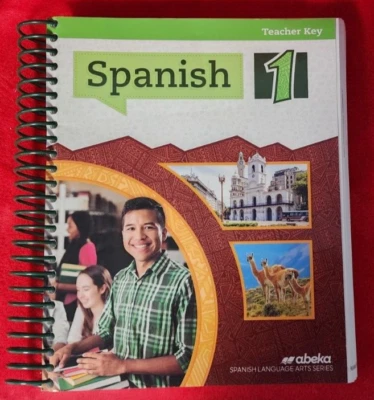 Abeka A Beka Book SPANISH 1 TEXTBOOK 1st Edition 9-12th TEACHER KEY 37800301 - Image 1 of 4