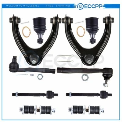 10x For 1996-1998 1999 2000 Honda Civic Front Upper Control Arms Outer Tie Rods — 第 1/4 张图片