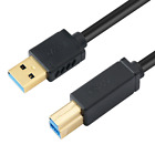 Dtech 6 Ft Printer Cable USB to USB B Cord Type a 3.0 Square End Male to Male KV