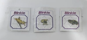 Vintage Blinkie Pin Airplane Hellicoptor Car Lot 3 READ - Picture 1 of 10