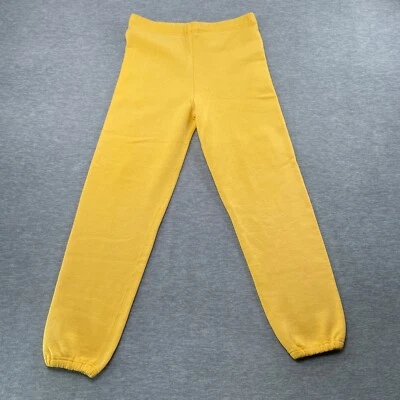 VTG Russell Athletic Sweatpants Men L Mustard Yellow 50/50 Drawstring 80s 90s - Image 1 of 4