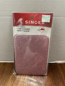 Singer Iron On Patch KIt 4 pc 3.75 x 5 " Glitter Pink & Black - Picture 1 of 2