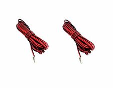 2X Speaker Sound White Connector Wires Cords Cables For Sony Disc Deck Receiver