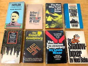 Vintage Paperback  LOT [ 8 qty ] Hitler \ Nazi Germany \ Historical Some 1st Ed. - Foto 1 di 11
