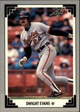 1991 Leaf Baseball Card #266 Dwight Evans