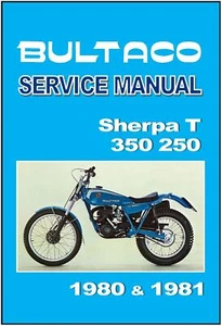 BULTACO Workshop Manual Sherpa T T350 T250 198a & 199a 1980 & 1981 - Picture 1 of 9