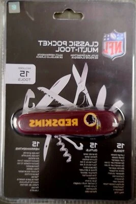 T.H.E. SPORTS VAULT The Sports Vault NFL Washington Redskins Classic Pocket Multi-Tool