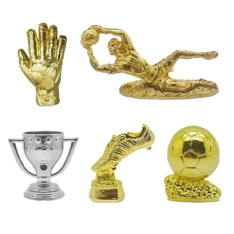 Golden Boot Top Soccer Award Mini Model World Football Metal Trophy Keychain Cover