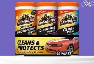 Armor All Car Wipes – Interior & Exterior Cleaning, 30ct (Pack of 3) - Picture 1 of 6
