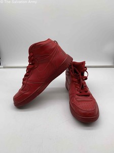 all red high tops