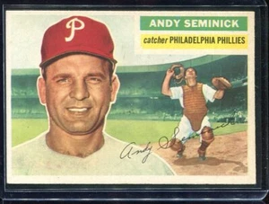 1956 Topps Baseball # 296 Andy Seminick (NM) Near Mint - Picture 1 of 2