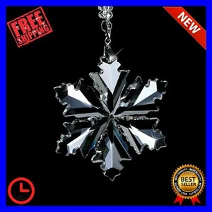 Crystal Large Annual Edition Christmas Gift Ornament New Snowflake Holiday - Picture 1 of 12