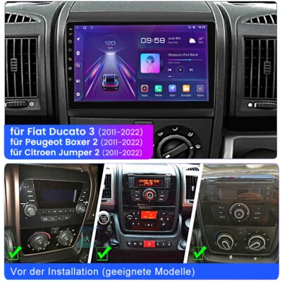 Android 14 9" Für Fiat Ducato 2011-2022 Autoradio GPS NAVI SAT DAB+ Carplay WIFI - Bild 1 von 4