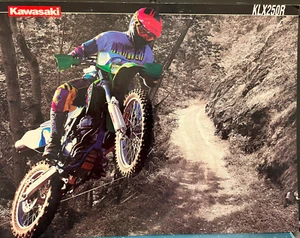 De colección 1994 Kawasaki KLX250R concesionario folleto de ventas motocicleta moto de cross - Imagen 1 de 2