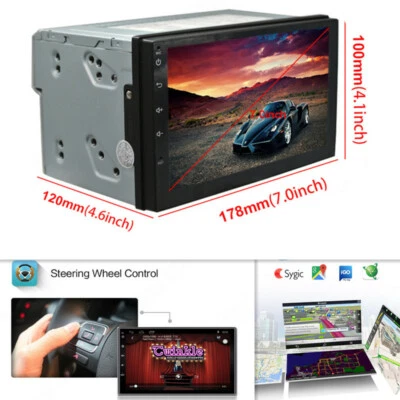 Radio para coche 2din 7 pulgadas Android radio coche multimedia navegación GPS enlace espejo MP5 Foto 1 de 4