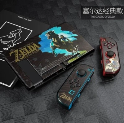 Zelda Estuche Rígido Trasero Y Protectores Joy Con Nintendo Switch Versión Link Drive Foto 1 de 4