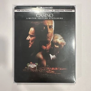 Casino 4K UHD + Blu-ray Limited Edition Steelbook RARE OOP HARD TO FIND - Picture 1 of 13