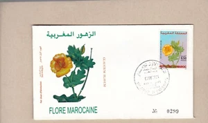 Morocco flowers, 2 FDCs 2001 - Picture 1 of 2