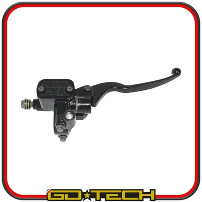 POMPA FRENO ANTERIORE MOTO SCOOTER ENDURO CROSS MOTARD UNIVERSALE Nera DESTRA - Image 1 of 4