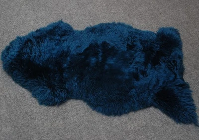 100% Natural sheep Fur Sheep Skin Rug Luxury Throw Silky Warm Floor  Mat 26 - Image 1 of 4