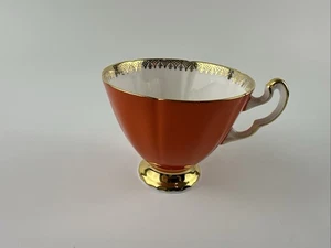 Royal Adderly Orange Teacup Ridgeway Potteries LTD. Fine Bone China Numbered - Picture 1 of 13