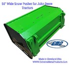 Snow Pusher for John Deere works with JD Q/A system (50" wide)