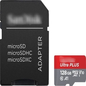 SanDisk Ultra Plus microSDHC UHS-I Card with Adapter - Picture 1 of 1
