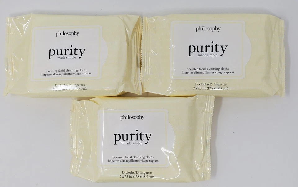 Philosophy Purity Made Simple Facial Cleansing Cloths 15 Count