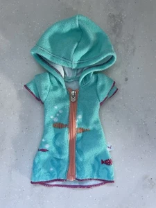 American Girl Puppe Gummistiefel Wishers Spaß Fisch Cover Up Hoodie Kleid Ashlyn Camile - Bild 1 von 7