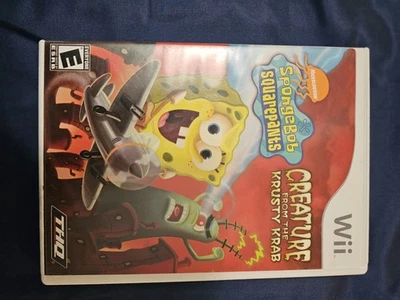 Nintendo Wii Nickelodeon SpongeBob SquarePants:The Creature From the Krusty Krab - Image 1 of 4
