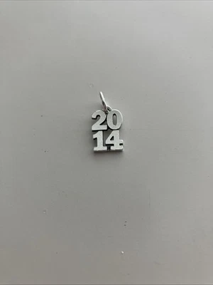 Retired James Avery 2014 YEAR Dangle Charm Sterling Silver 9/16" Length - Image 1 of 2